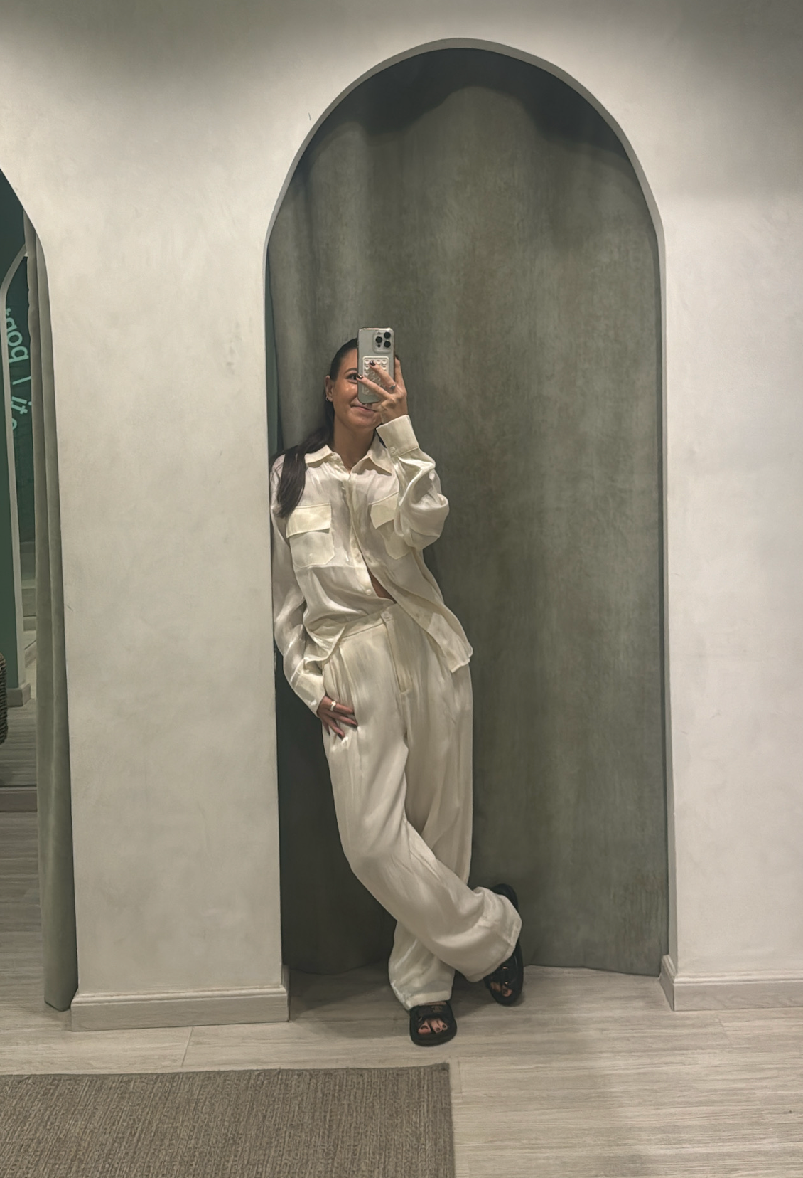 Carlen Pocket Pant Pearl