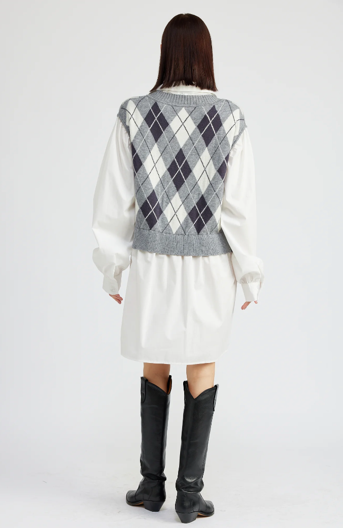 Ariel Mini Dress Grey