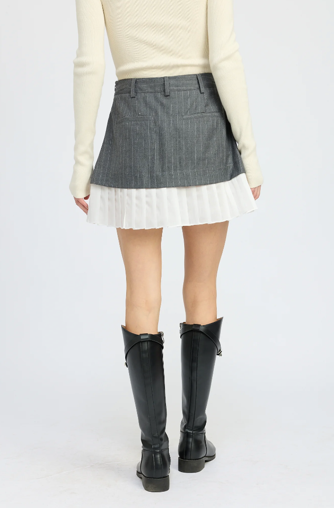 Ada Mini Skirt Grey