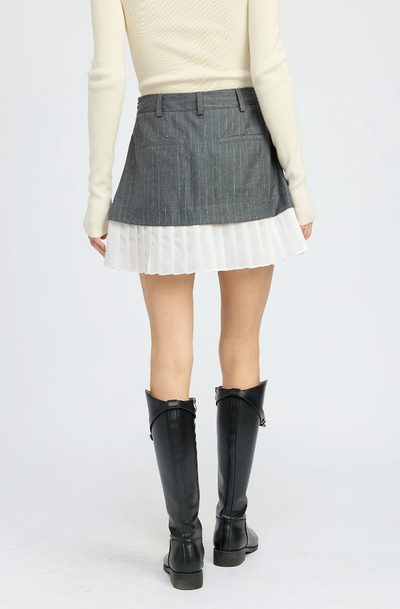 Ada Mini Skirt Grey