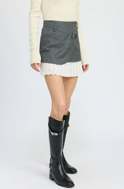 Ada Mini Skirt Grey