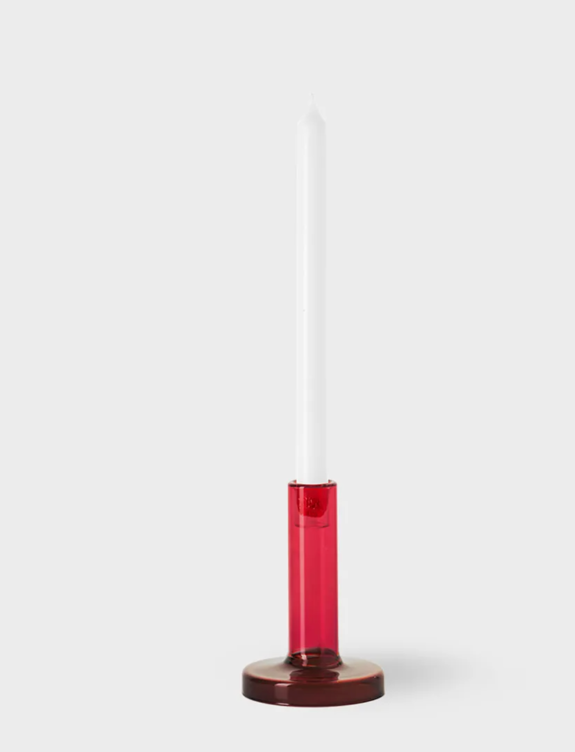 Bole candle holder S red/bordeaux