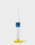 Bole candle holder L blue/yellow