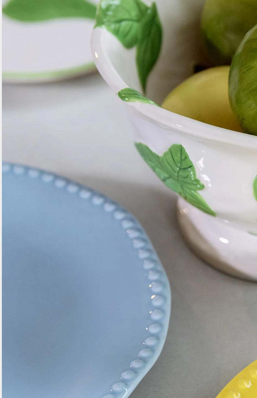 Plate Perle Blue