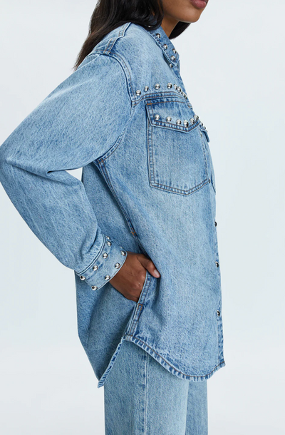 Mandy Denim Shacket Satellite