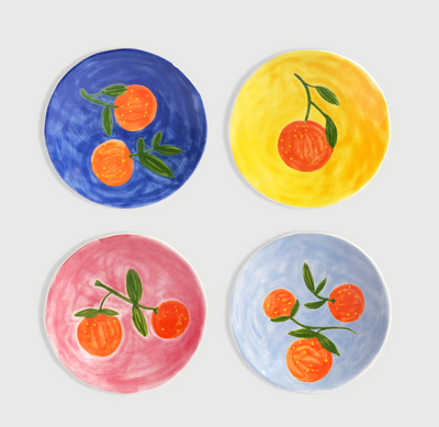 Plate Orange Colour