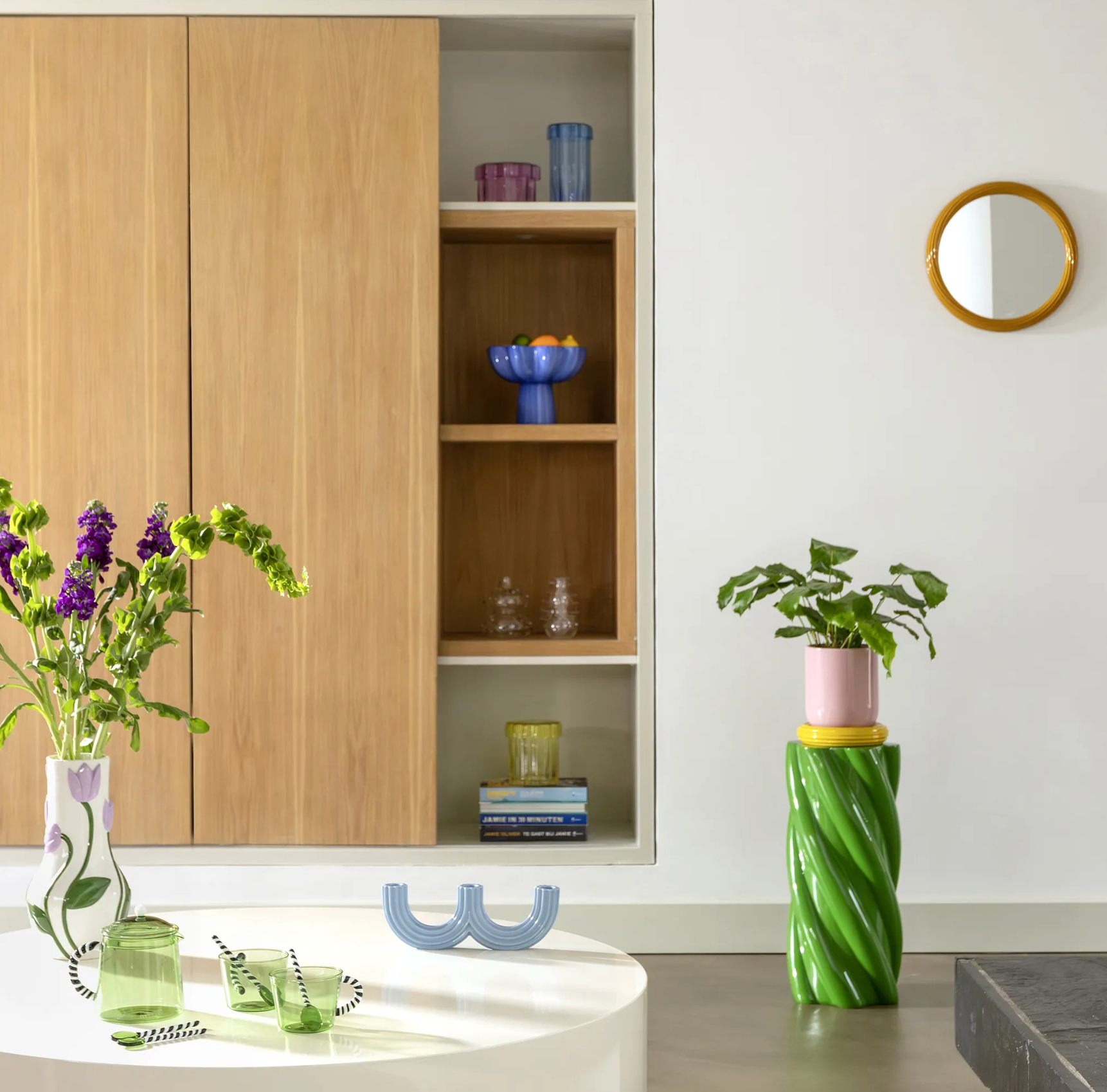 Pillar marshmallow green