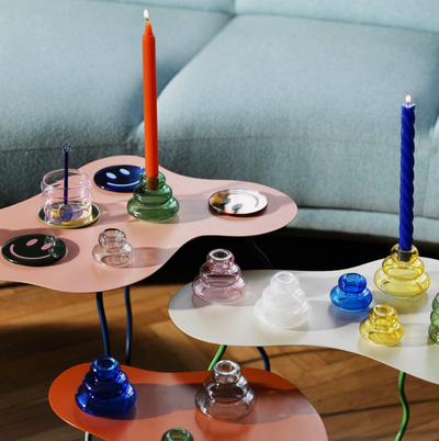 Candle holder whipped small