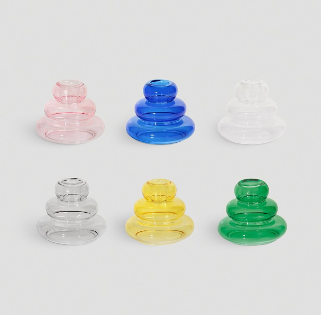 Candle holder whipped large