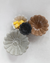 White Stoneware Flower Bowl