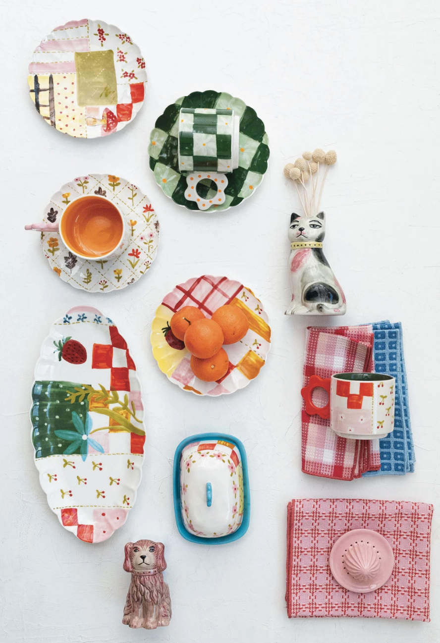 Stoneware Scalloped Plate