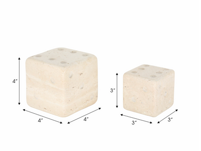 Mistry Travertine Dice