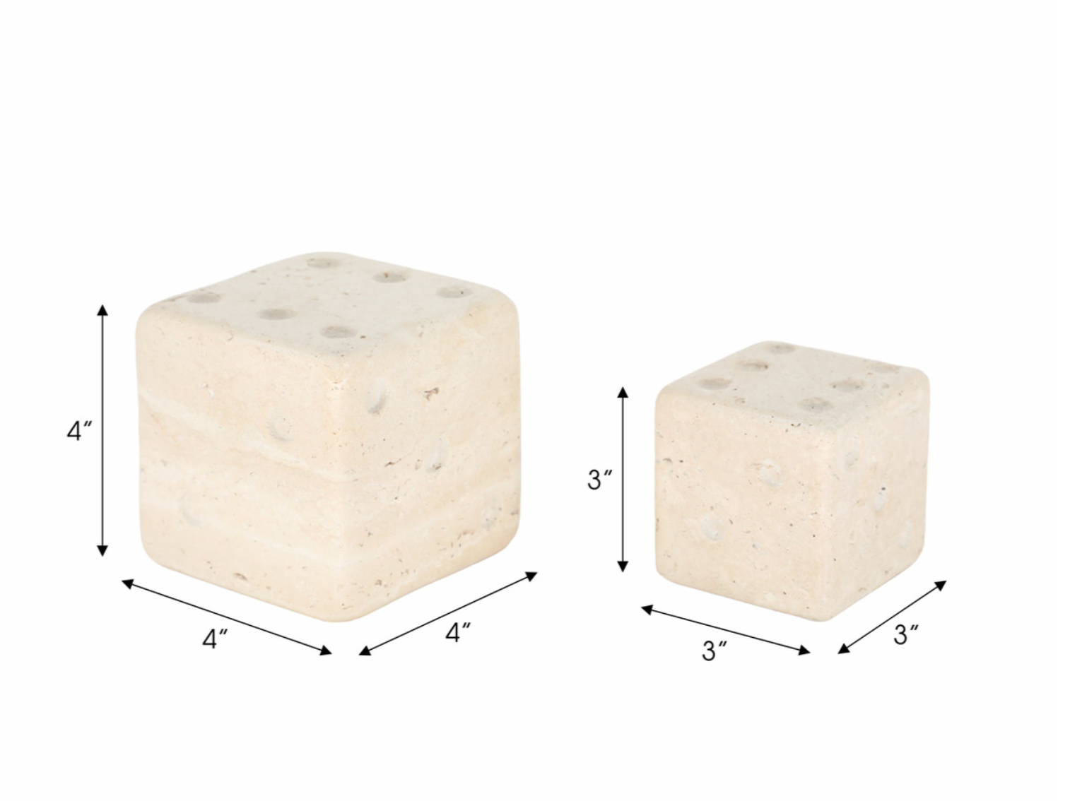 Mistry Travertine Dice