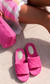 Sol Terry Pool Slides Fuchsia