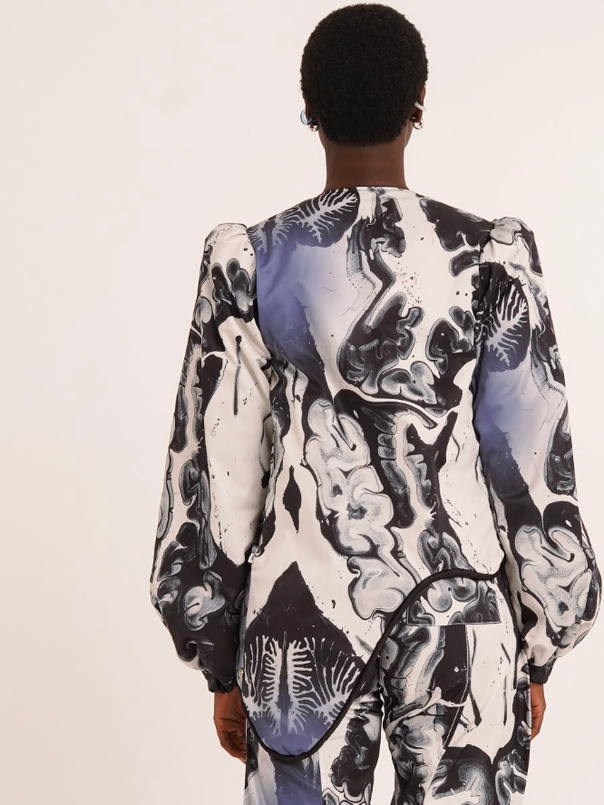 Draize Jacket Print Black