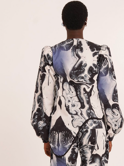 Draize Jacket Print Black