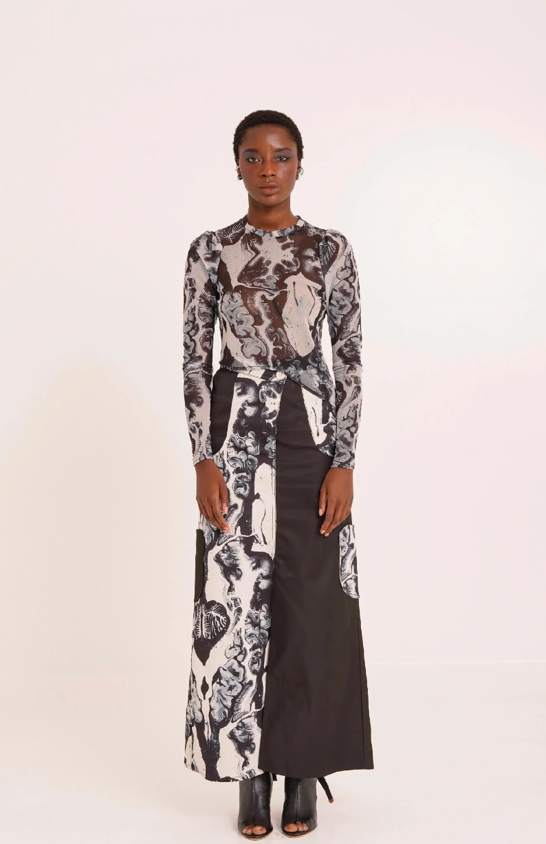 Test Tube Skirt Print