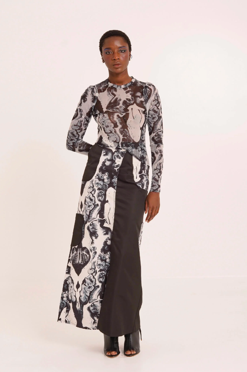 Test Tube Skirt Print