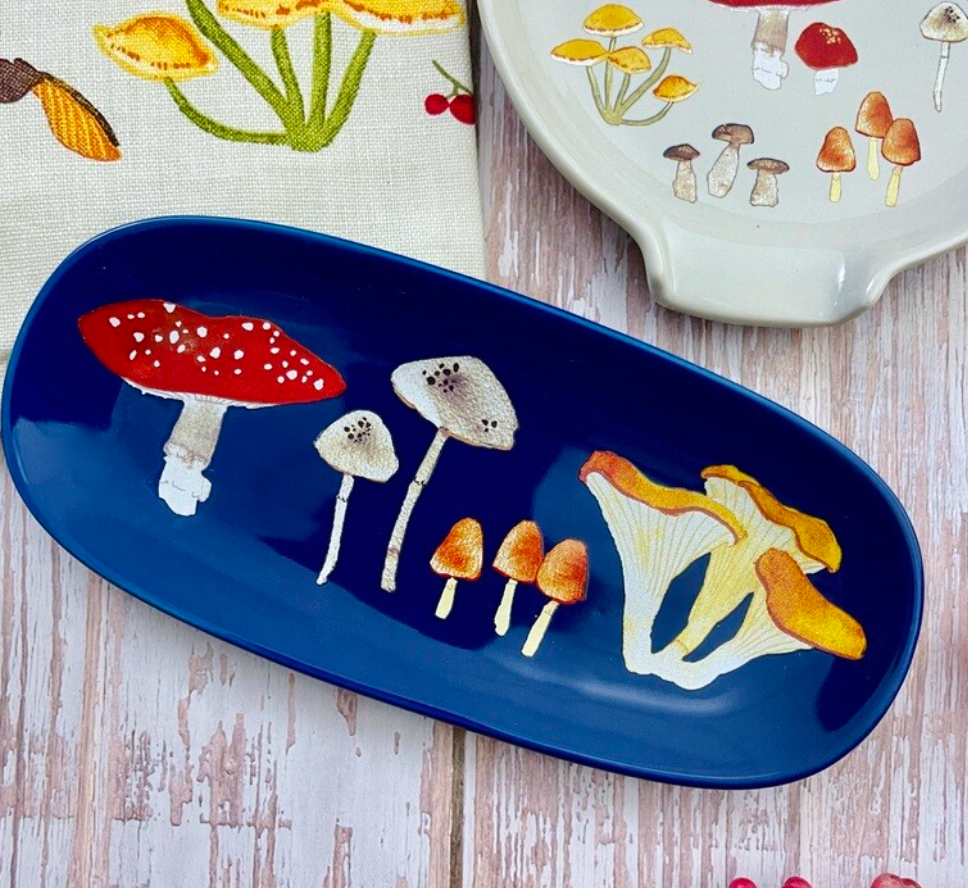 Field Mushrooms Shaped Dish