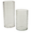 Etched Plaid Votive Clear