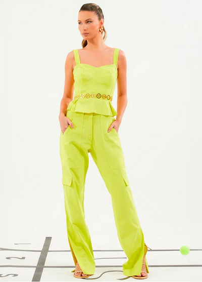 Louise Pant Estampado Green L