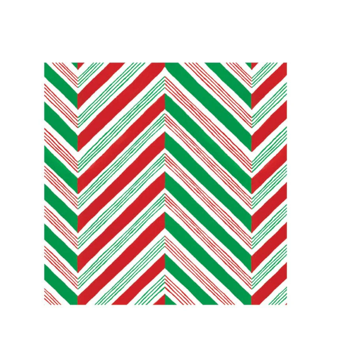 Candy Cane Stripes Paper Cocktail Napkins