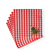 Christmas Tree Gingham Paper Cocktail Napkins