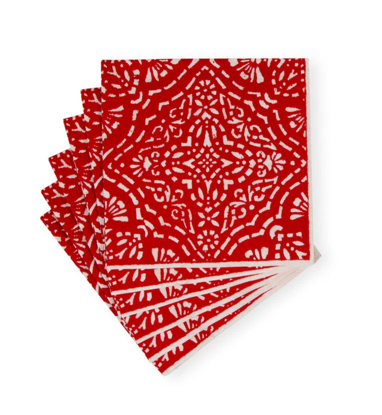 Annika Paper Cocktail Napkins in Red