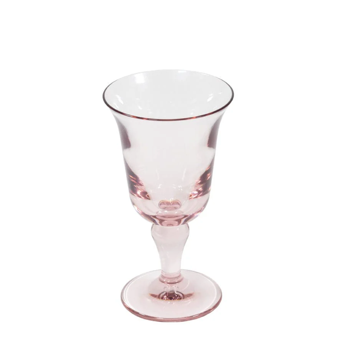 Acrylic Flared Water Glass Light Rose