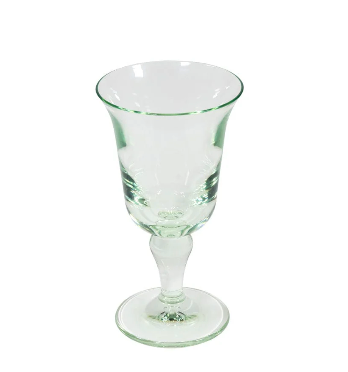 Acrylic Flared Water Glass Light Green