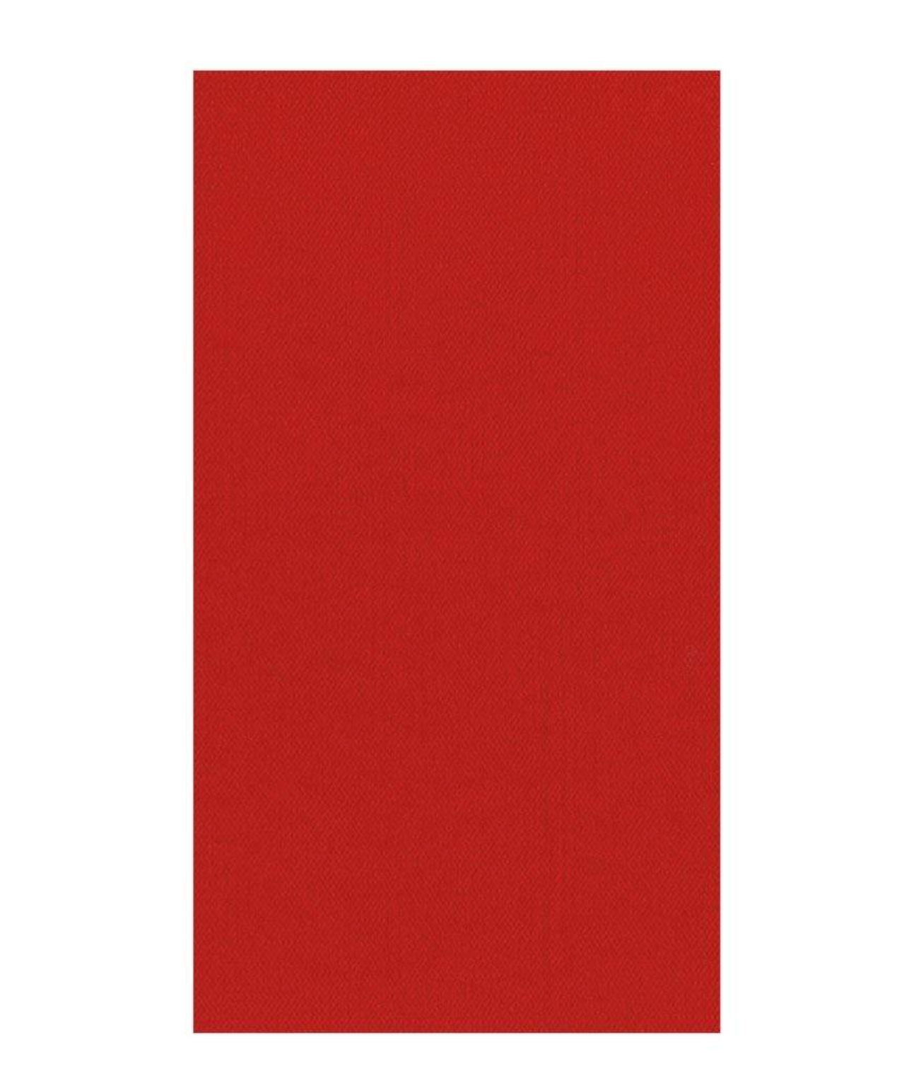 Paper Linen Solid Guest Towel Napkins in Red