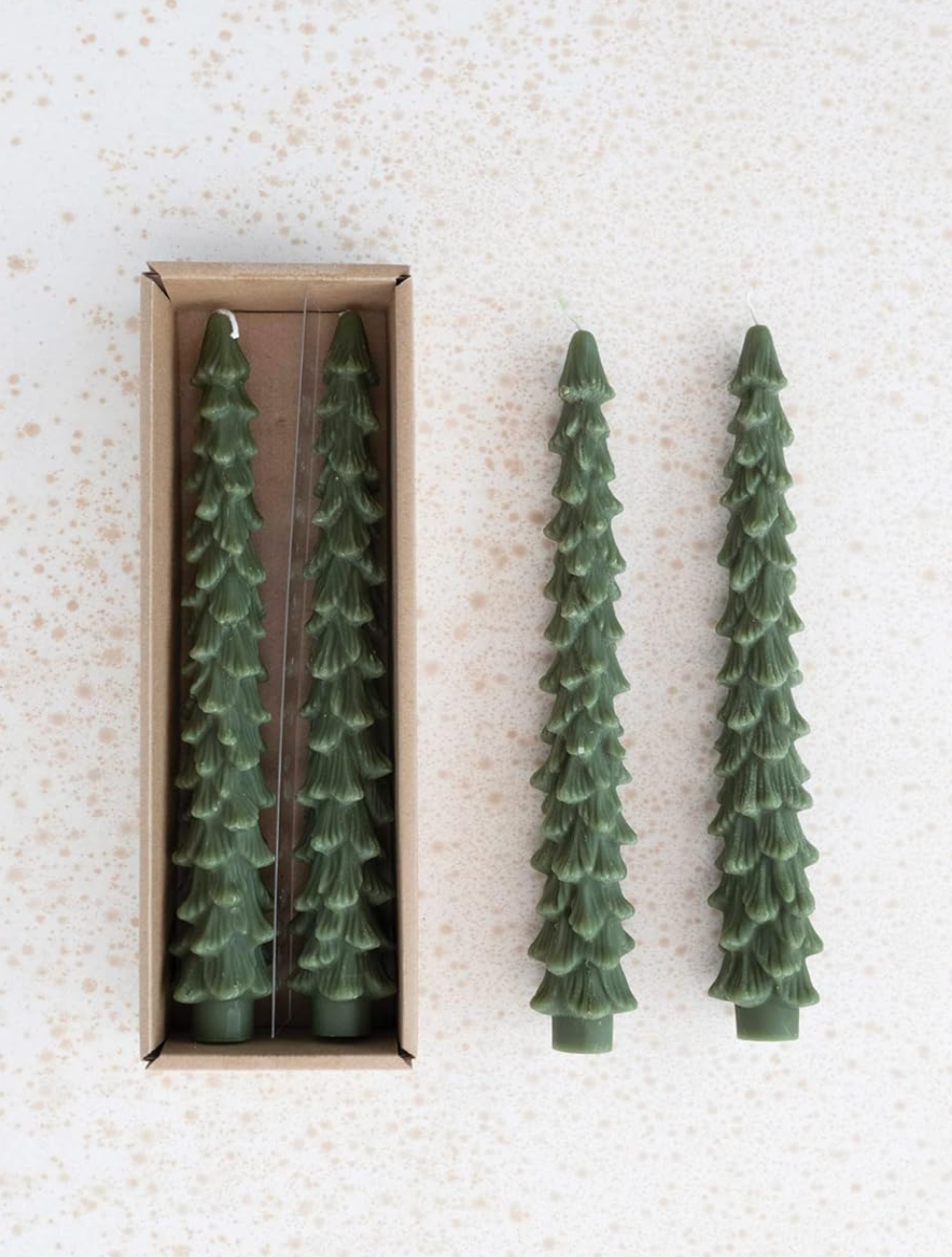 Unscented Tree Shaped Taper Candles