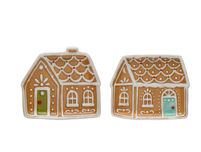 Ceramic Gingerbread House Plate