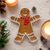 Ceramic Gingerbread Man Scarf Shaped Platter