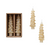 Unscented Tree Shaped Taper Candles Cream