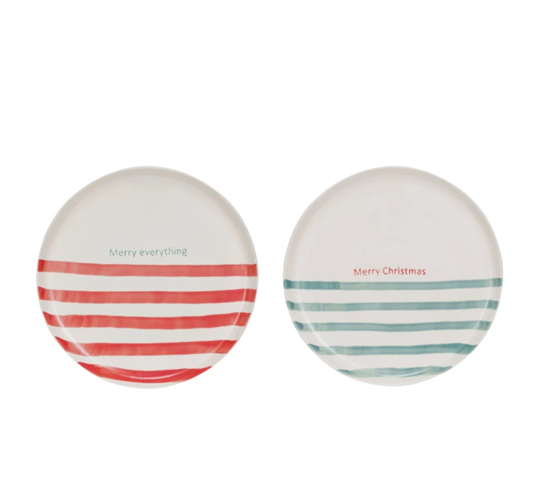Plate Stripes Holiday
