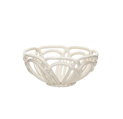Handmade Stoneware Bread Basket