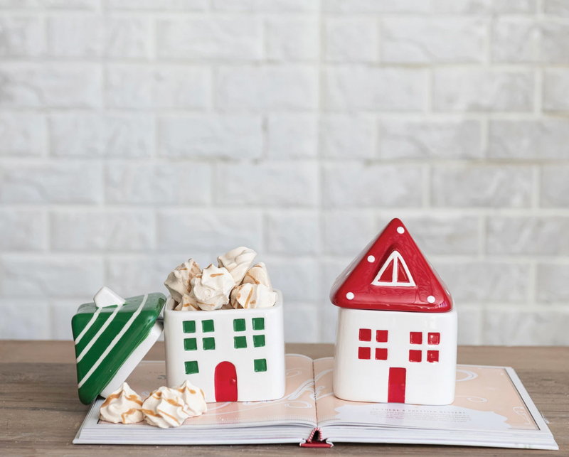 Ceramic House Shaped Jar