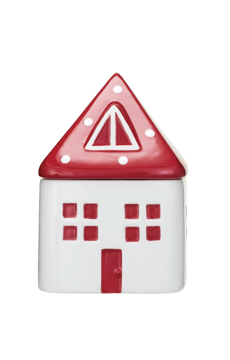 Ceramic House Shaped Jar