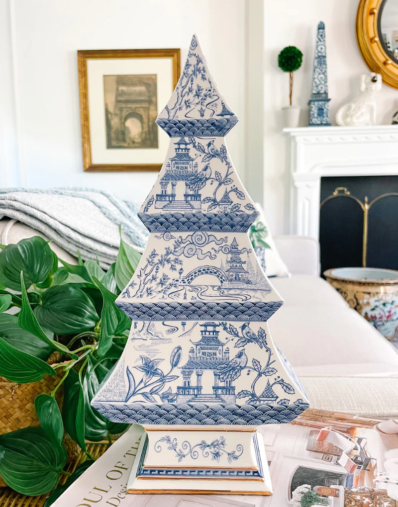 Ceramic Tree with Pagoda Pattern