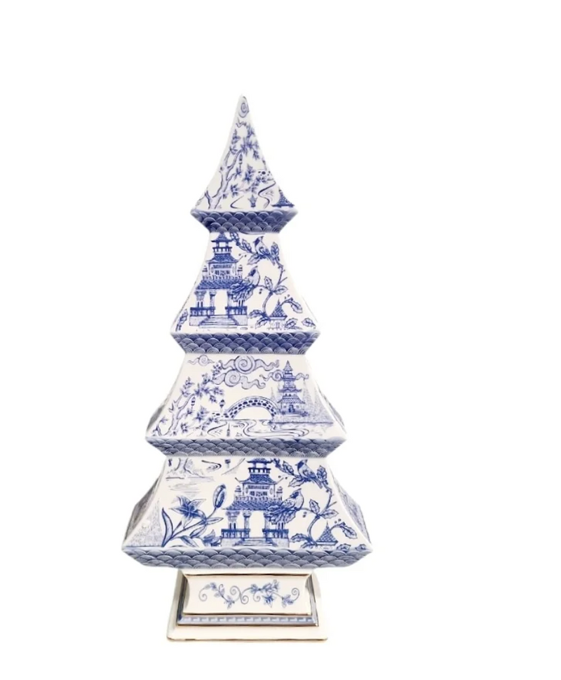 Ceramic Tree with Pagoda Pattern
