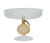 Glass Pedestal w Orange Shaped Base