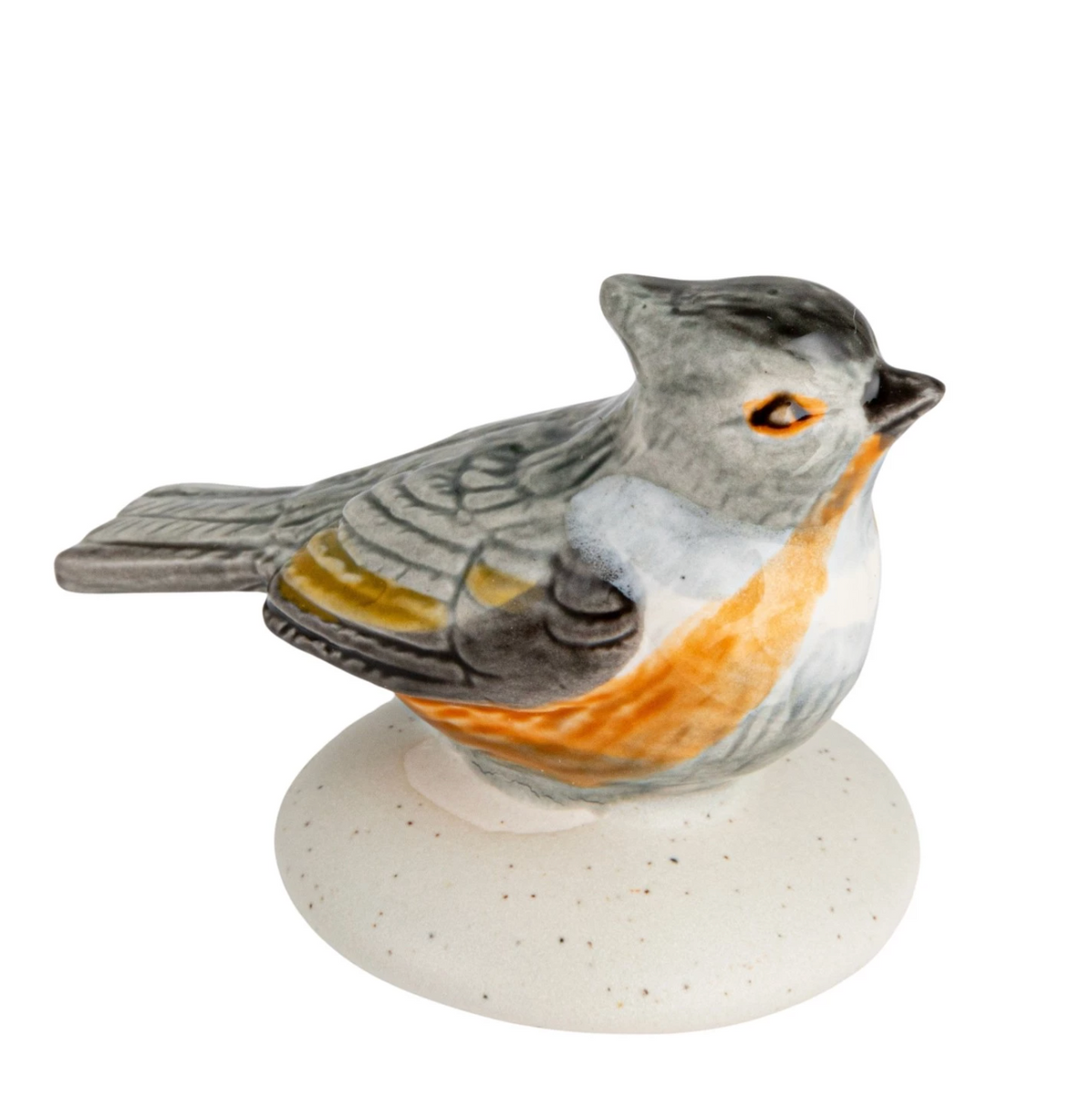 Stoneware Napkin Holder w Bird Shaped Weight