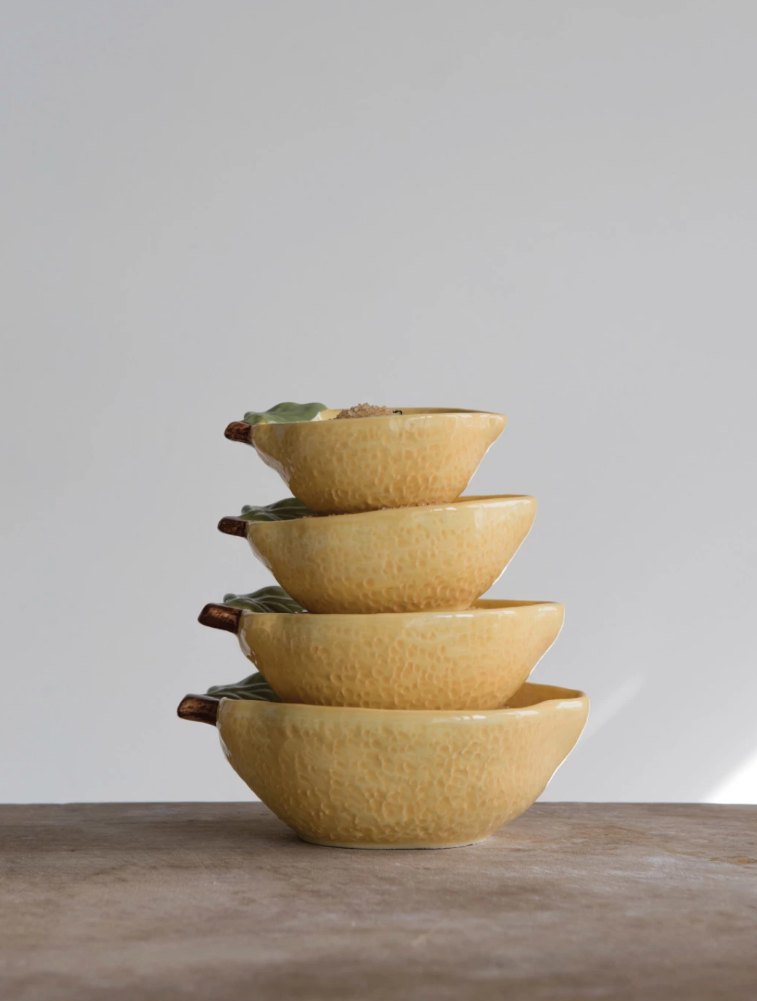 Stoneware Lemon Measuring Cup