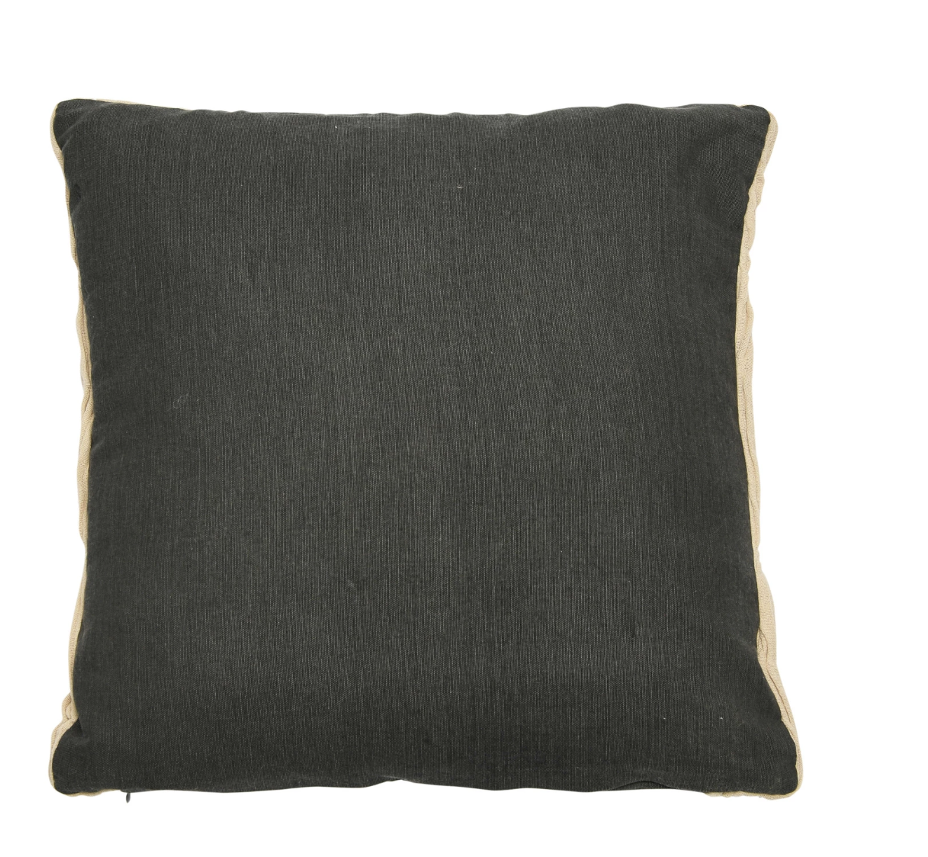 Cotton Pillow wApplique Diamond Pattern Polyester Fill