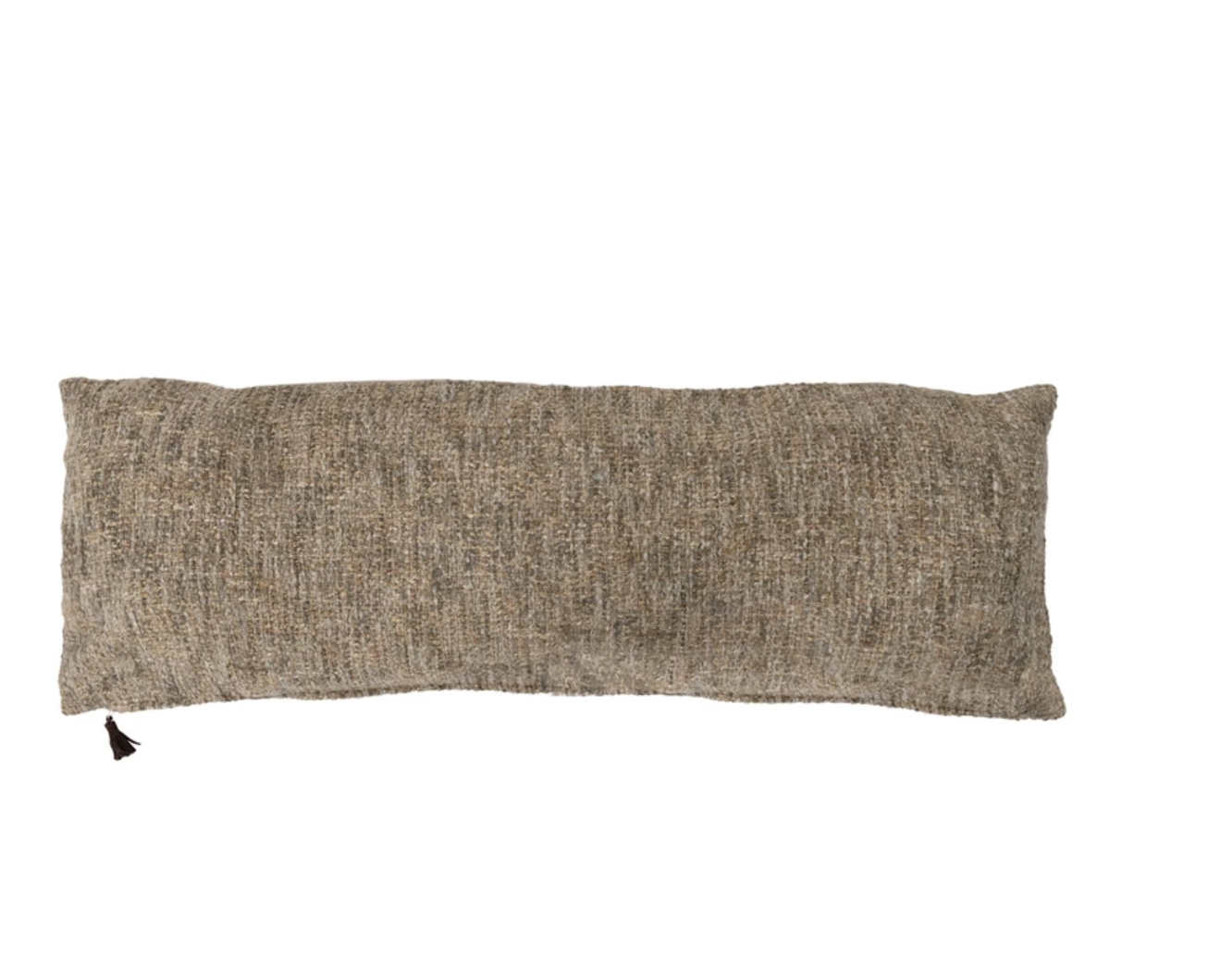 Melange Cotton Blend Boucle Lumbar Pillow