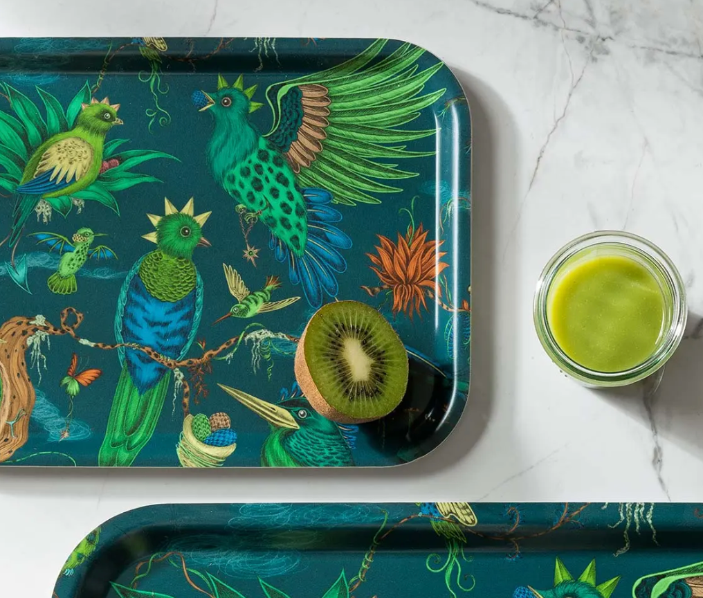 Quetzal Teal Tray