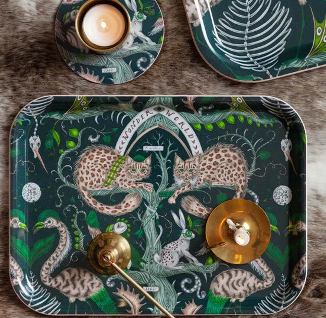 Wonder World Teal Tray