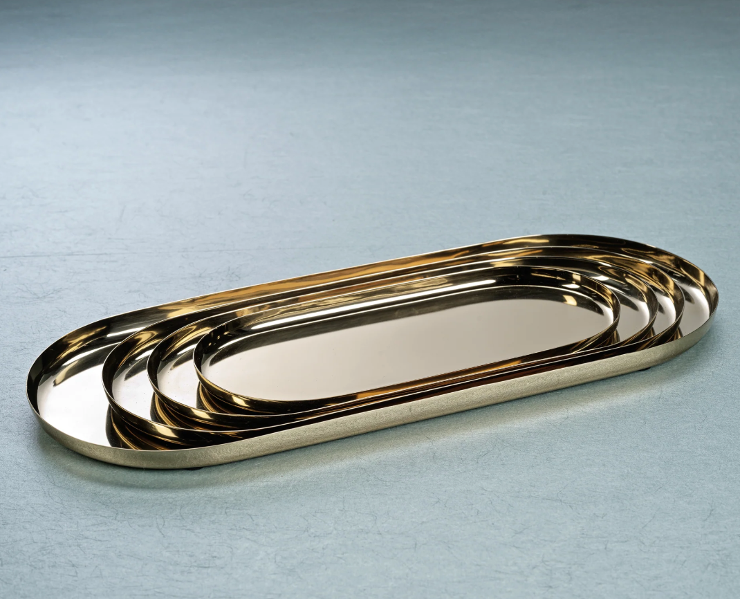 Park Lane Versatile Oval Tray Gold