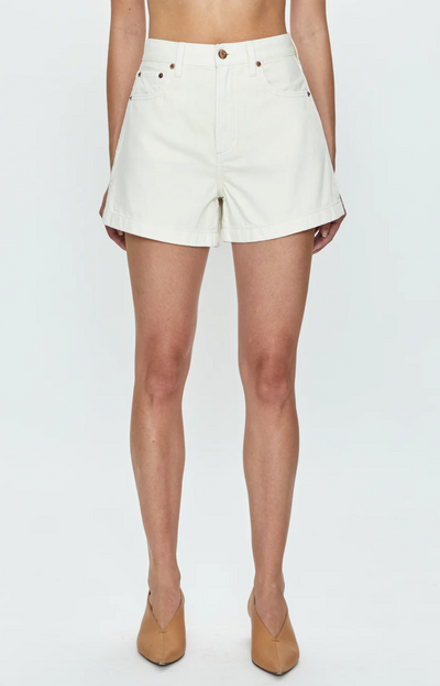 Saige High Rise Short Eggshell